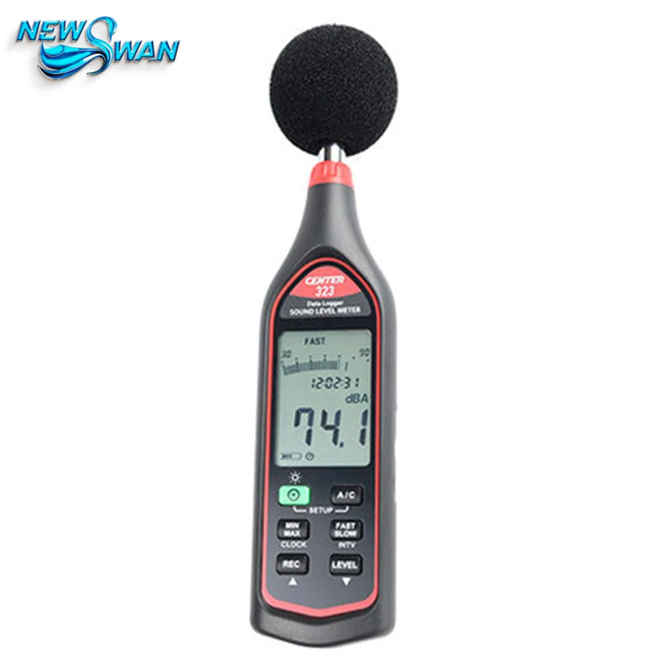 CENTER-323 Portable Digital Sound Level Meter Noise Meter High-precision USB Data Record