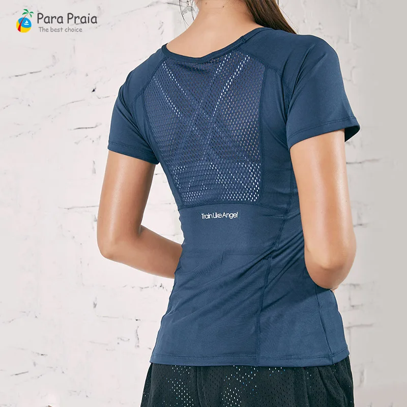 Ropa Deportiva de 5 colores para mujer, Camiseta deportiva para mujer, camiseta de entrenamiento para gimnasio y Yoga, ropa deportiva para mujer de