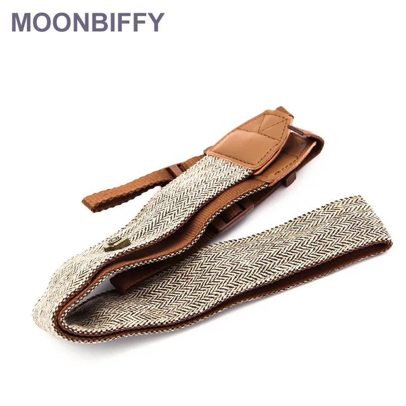 Correa ajustable Universal de algodón para cámara, correa de cuello y hombro, accesorios para cámaras Sony/ Nikon SLR