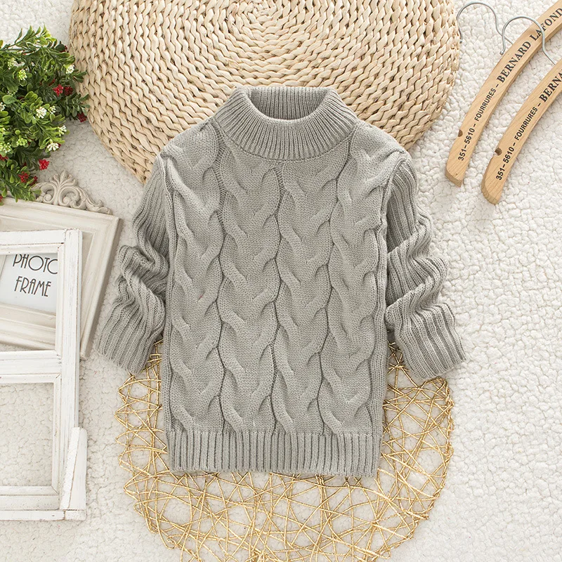 DIIMUU Baby Girl Clothes Sweater Girls Child Winter Clothes Girls Pullover Kids Clothing Pink Knitted Sweater Soft 2-8 Years