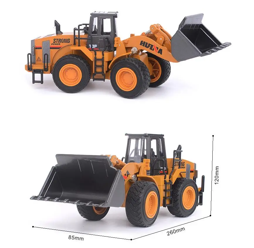 high simulation alloy engineering vehicle model, 1: 40 Forklift Loader shovel truck toys, toy vehicles, free shipping