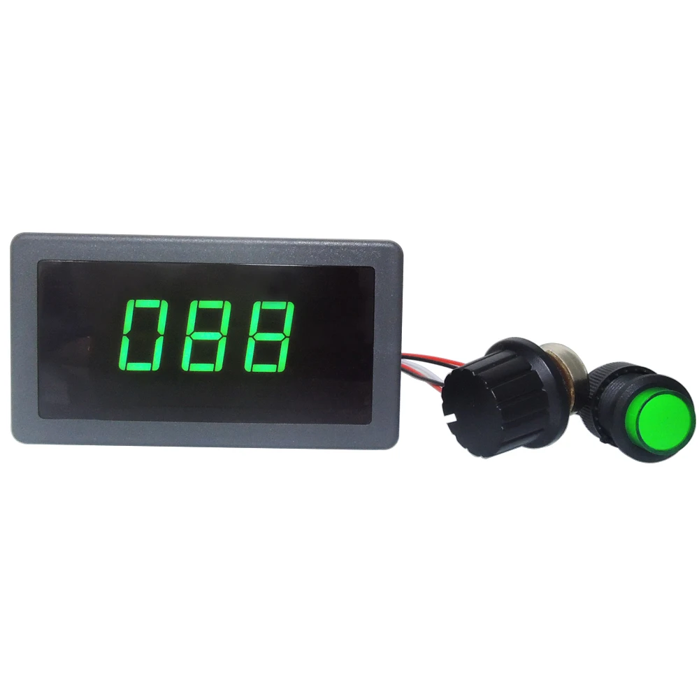 

Adjustable DC 6V-30V 12V 24V MAX 8A 16kHz PWM Dc Motor Speed Controller W/ Digtal Green LED Display CV governor Switch