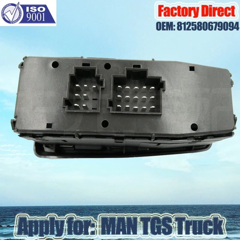 Factory Direct Auto Power Window Lifter Control Switch apply For MAN Truck parts SWITCH DRIVER SIDE 81258067094 81258067082