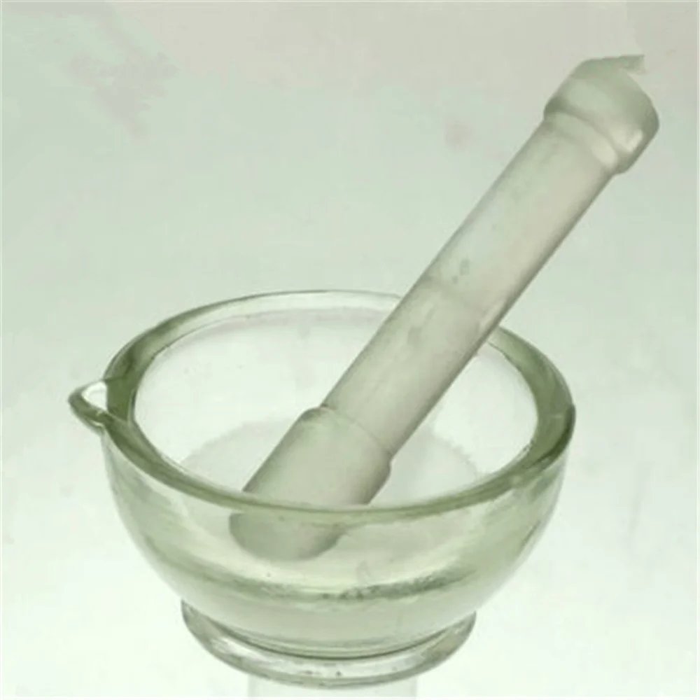 High Quality Glass mortar,90mm Glass Mortar and Pestle