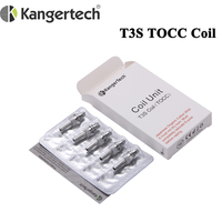 20pcs/lot New Kangertech TOCC Japanese Cotton T3S MT3S Coils Head 1.5ohm/1.8ohm/2.2ohm/2.5ohm For Kangertech T3S MT3S Atomizer