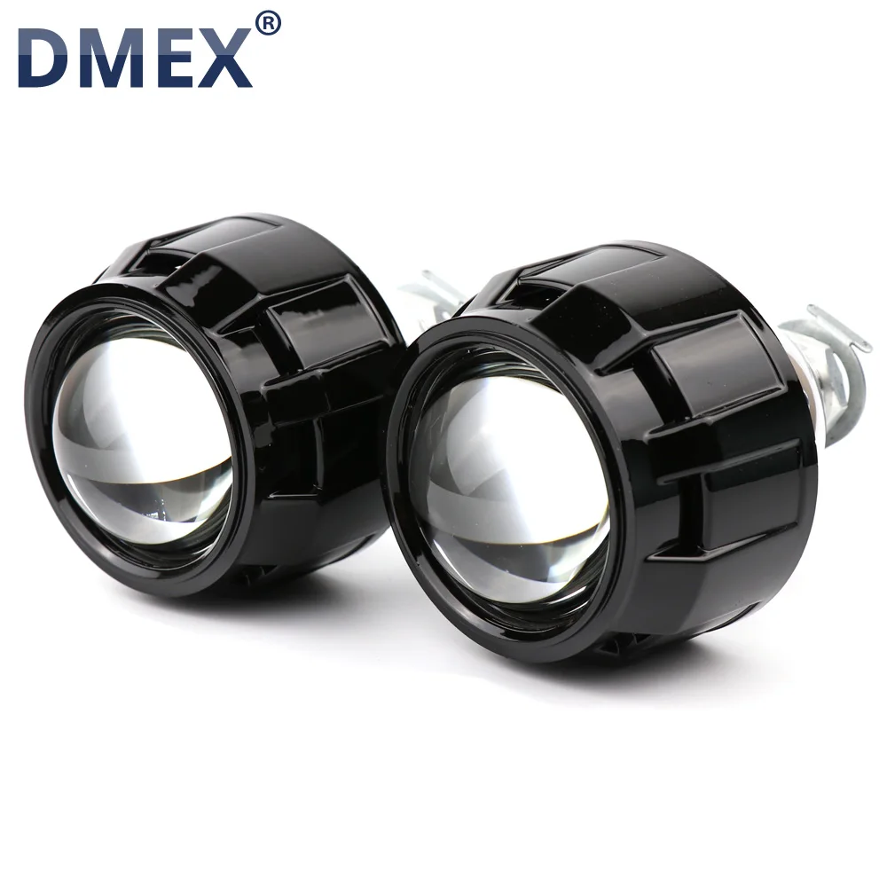 DMEX 2.5 Inch HID Bi-Xenon WST Mini H1 Projector Lens with Shroud, Suitable For H4 H7 Car HeadLight, LHD RHD