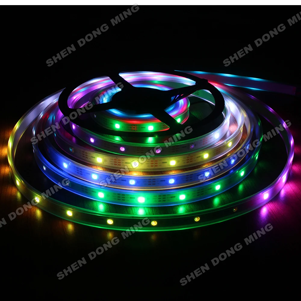 

2017 most popular ! 100M DC 5V 30Led/30IC/M Waterproof IP67 Digital led light lamp WS2812B LED Strip pixel