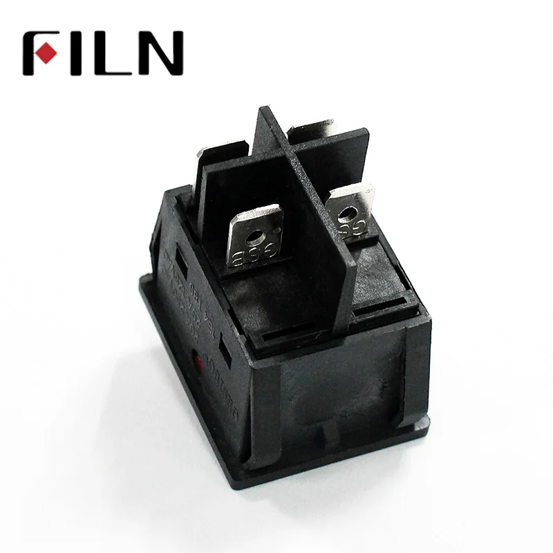 KCD4 Rocker Switch Power Switch ON-OFF 2 Position 4 Pins With Light 30A 250VAC/ 35A 125VAC