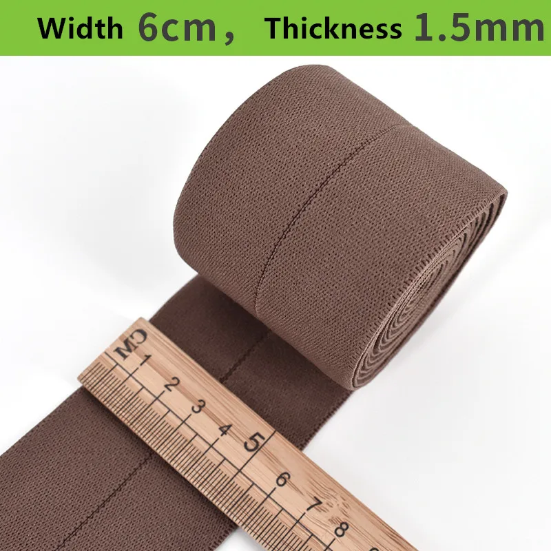 6cm soft and elastic thickening imported double loose belt clothing accessories rubber band underwear edging waist elastic band