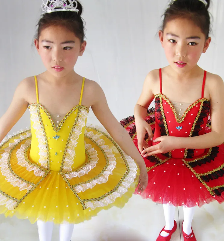 

2019 Professional Tutu Swan Lake Ballet Costume Ballet Tutu Child Girls Ballerina Dress Kids Pancake Tutu For