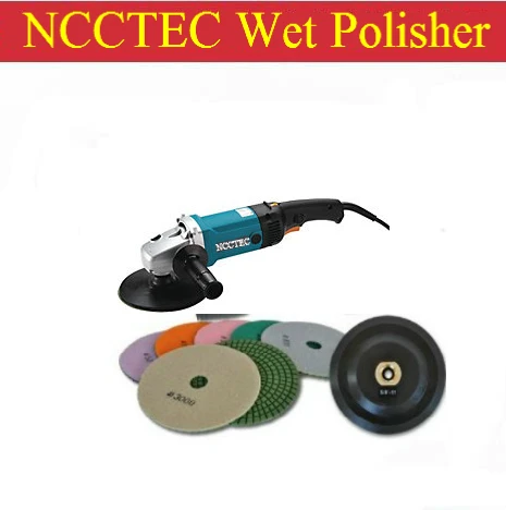 

a combo of 6'' water WET stone polisher+A set of polishing wheels+stick pad | 150mm polisher 1200W