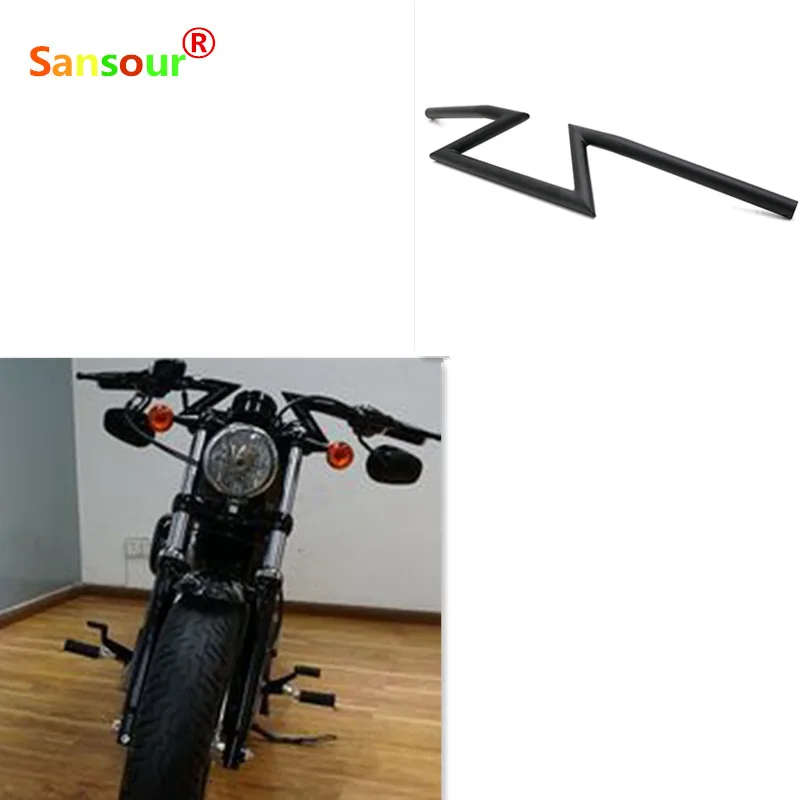 22MM Flat Track Low 7/8in Motorcycle Lower Handle bar Aluminum Alloy Flat low Lightning Handle bar tracker scramble