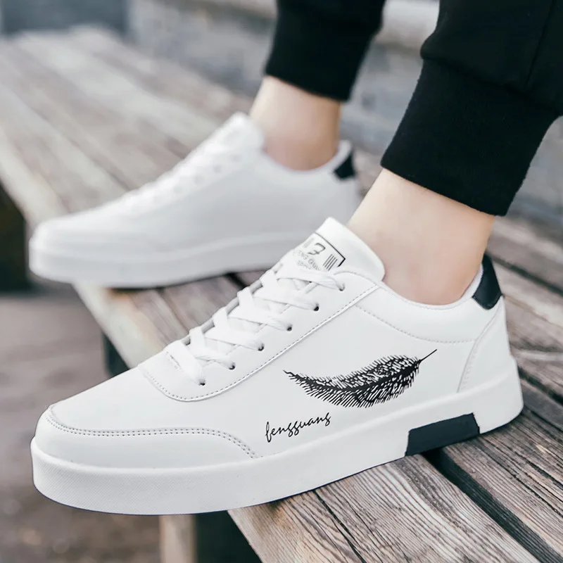Männer Casual Skateboard Schuhe Weiße Schuhe Im Freien Freizeit Turnschuhe Atmungsaktive Wanderschuhe Flache Schuhe Chaussure Homme