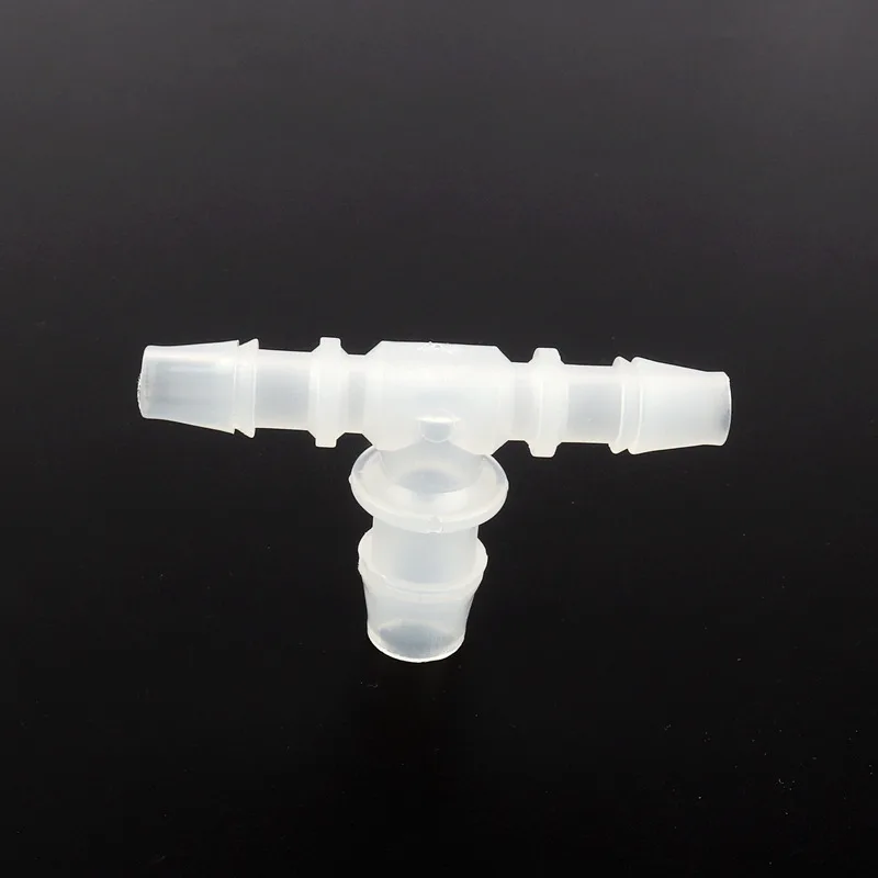 5pcs 8~14mm-4~12mm Reduced 3way Connectors White Plastic Barbed Connector Air Pump Fish Tank Hose PE Garden Irrigation