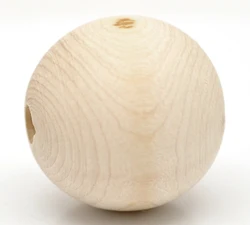 Free Shipping 20pcs Natural Ball Wood Spacer Beads 30mm