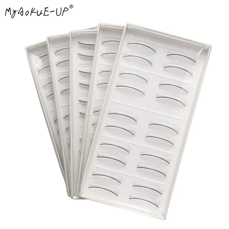 20 pair Individual False Eyelashes Natural Training Lashes Eyelash Extension Practicing Teaching Practice makeup tools