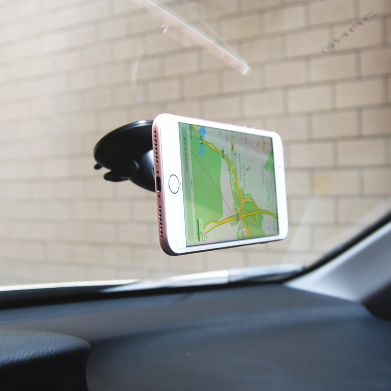 Universal Magnetic Car Phone Holder Windshield Mount Mobile Phone Holder Support GPS Display Bracket 360 Rotatable Holder