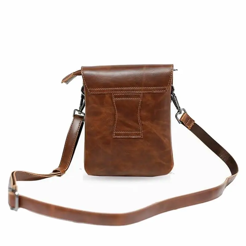 GUMST Fashion New Design Men Bags Handbag Crazy Horse PU Leather Bag Men Small Shoulder Handbags Male Messenger Crossbody Bag