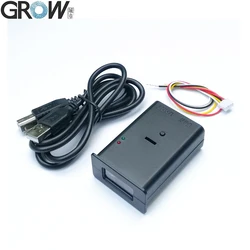 GROW GM66 Skaner kodów 1D 2D Czytnik kodów kreskowych Moduł czytnika kodów QR z interfejsem USB UART Czarna obudowa do łatwej instalacji