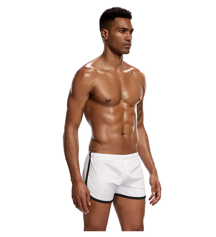 Shorts Men Fashion Classic Solid Mesh Men\'s Shorts Fast Dry Retailer Men\'s Trunks  Summer Elastic Waist Mens Shorts
