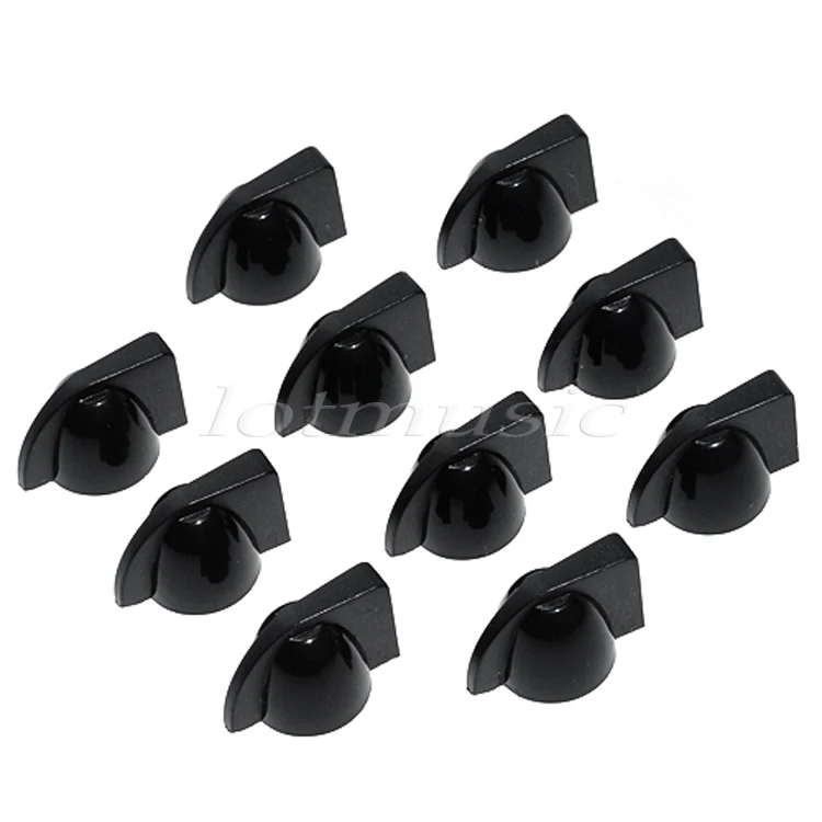 10Pcs Black Chicken Head Amp Knob Push On