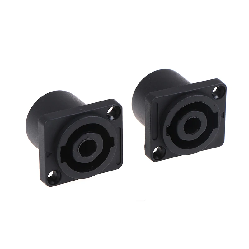 2pcs Female Jack Socket Connector Audio Loudspeaker Amplifier Converter for PA Amplifier Cable 4 Pin Speakon