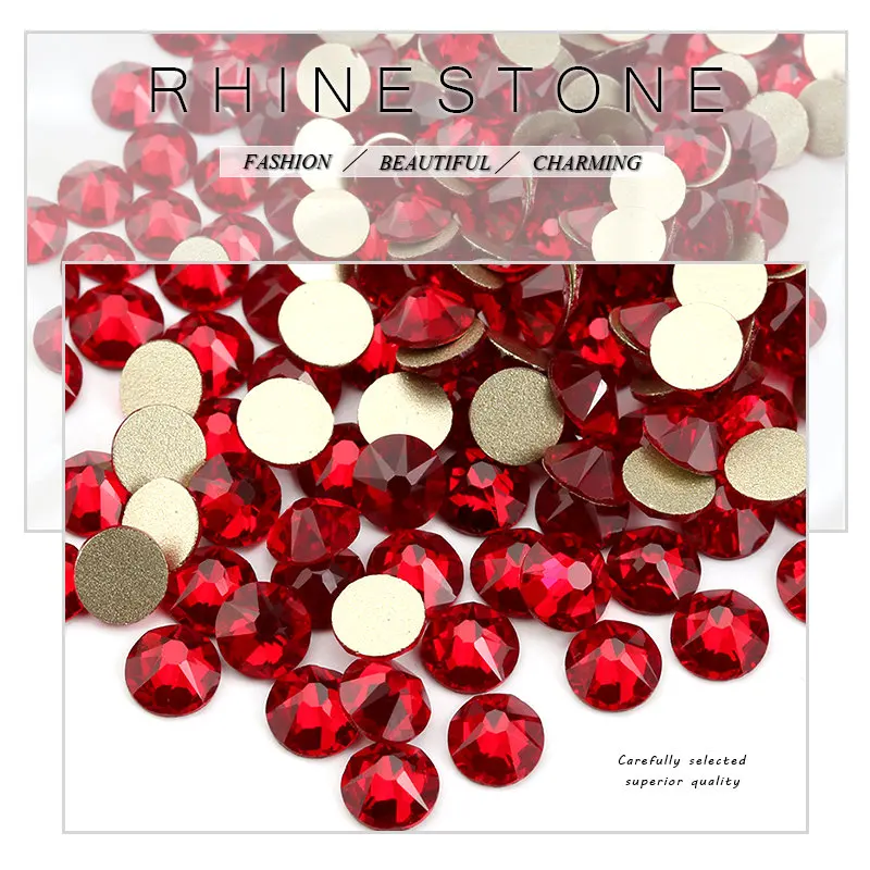 SS20 Many Colors 8 big + 8 small Cut Facets Nail Rhinestone Crystal Flatback Non Hotfix Rhinestones Decoration Crystal Stones