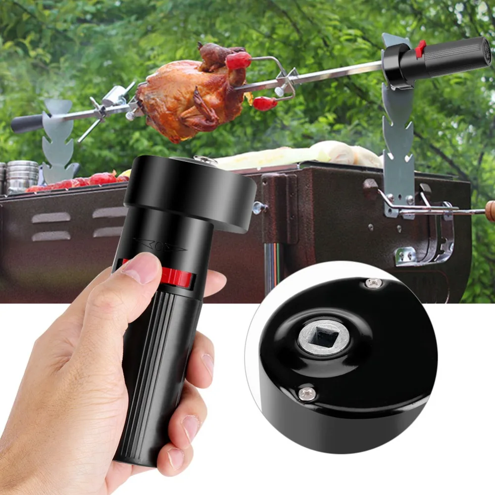 Kbxstart 1.5V Battery Powered BBQ Rotisserie Motor Grill Electric Barbecue Grill Rotating Motor For Outdoor Picnic Grill Skewers