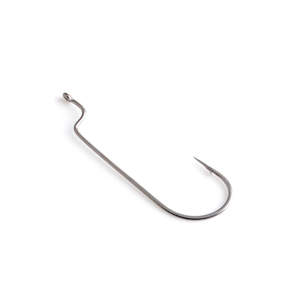 NGB 6PCS Soft Worm Offset Fishing Hook High Carbon Steel 8#-5/0# Crank Fishhooks Silicone Bait Lure Fishing Accessories