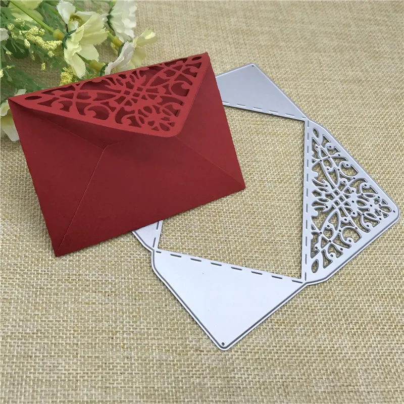 Rectangle Envelope Pocket Metal Cutting Dies for DIY Scrapbooking Album Paper Cards Decorative Crafts Embossing Die Cuts