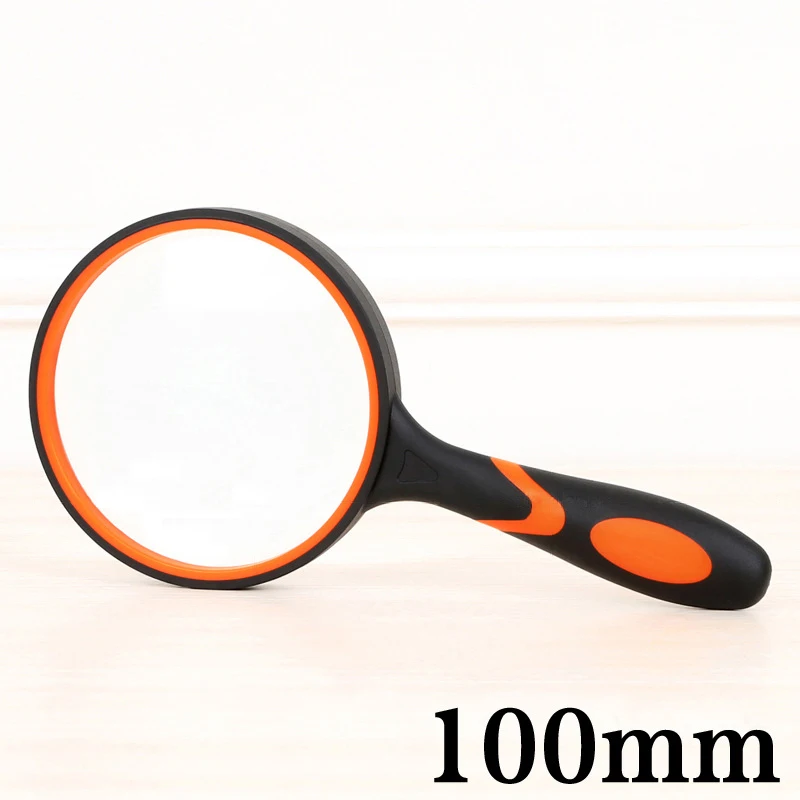 แว่นขยาย10X,ขนาดใหญ่100มม.Loupe แว่นขยายเลนส์ Anti-Slip Handle สำหรับผู้สูงอายุอ่านดูซ่อม