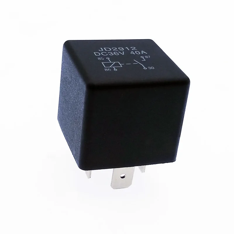 JD2912 Auto Car relay 5 Pin DC 12V 24V 36V 48V 40A Coil Power 1.8W Automobile Control Device