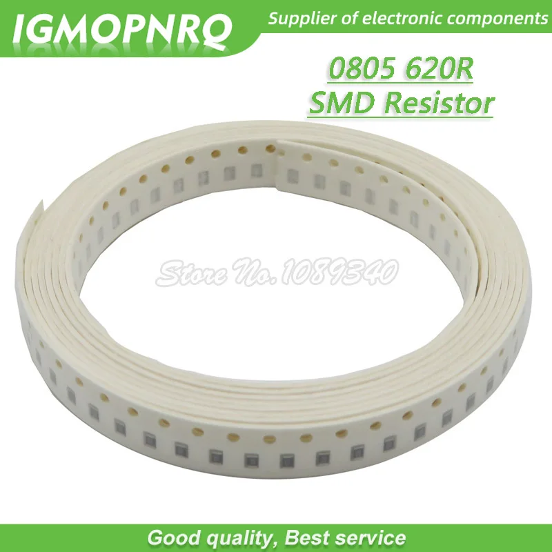 300pcs 0805 SMD Resistor 620 ohm Chip Resistor 1/8W 620R ohms 0805-620R