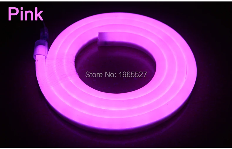 

Waterproof IP68 80leds/m AC 110V or 220V Pink Color LED Neon flex Light strip light