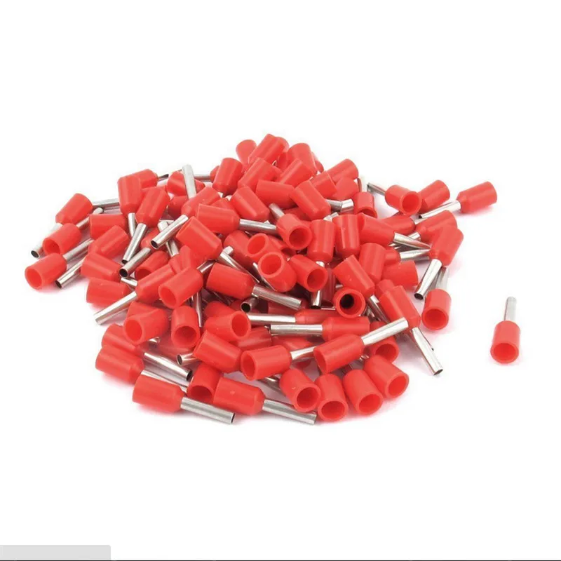 

500pcs/Lot Free Shipping 5 AWG 16mm2 Insulated Cord End Terminal Wire Ferrules E16-12