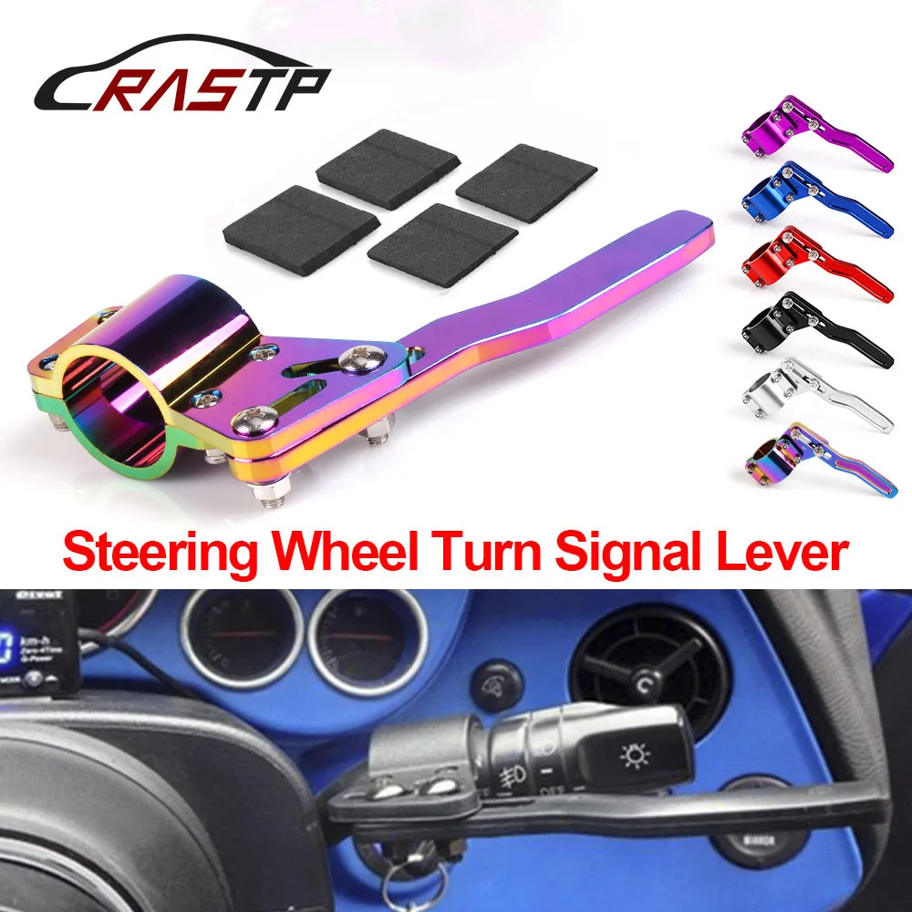 

Aluminium Car Styling Adjustment Steering Wheel Turn Rod Extension Turn Signal Lever Position Up Kit Car Accessories RS-STW013