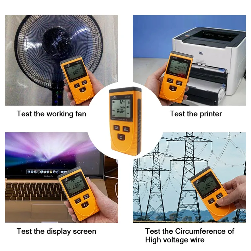 GM3120 LCD Rivelatore di Radiazione Elettromagnetica Tester Misuratore di Radiazione Dosimetro Contatore di Misura per il Telefono Mobile Computer