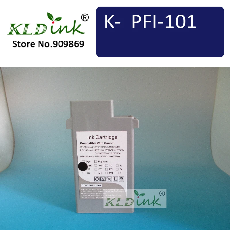 KLDINK - PFI-101MBK Matte Black Compatible Ink Cartridge ( 0882B001 Ink)