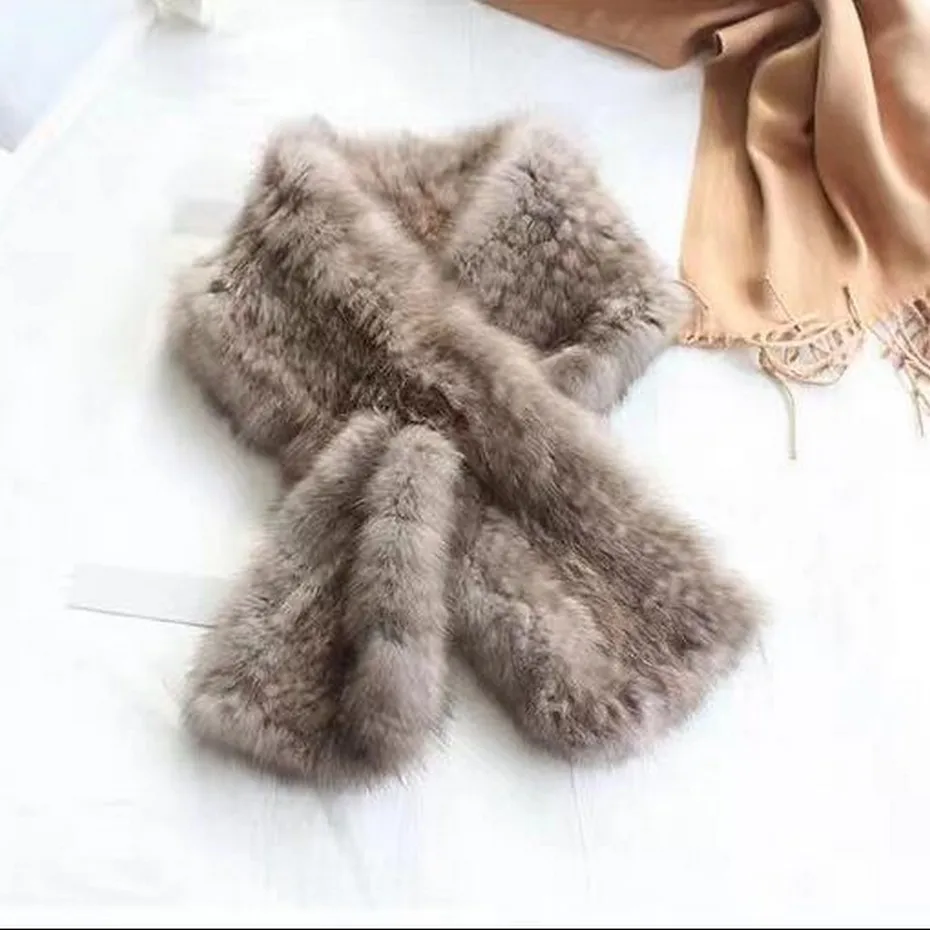 2020 Fxfurs New Style Russian Mink Fur Scarves High Quality Real Fur Wraps Super Luxury Winter Warm Fur Mufflers Girls Love