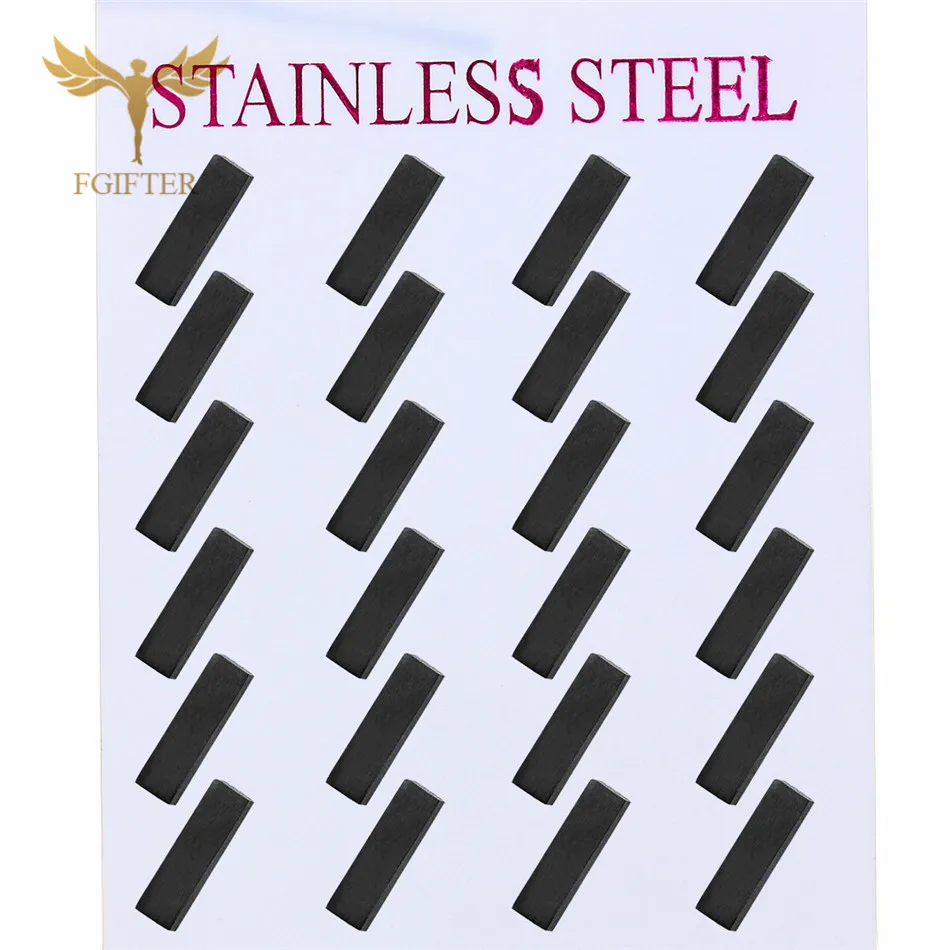 12 Pairs Minimalist Geometric Earrings for Men Women Stainless Steel Stud Earings Set Jewelry Accessories Wholesale Cheap Resale