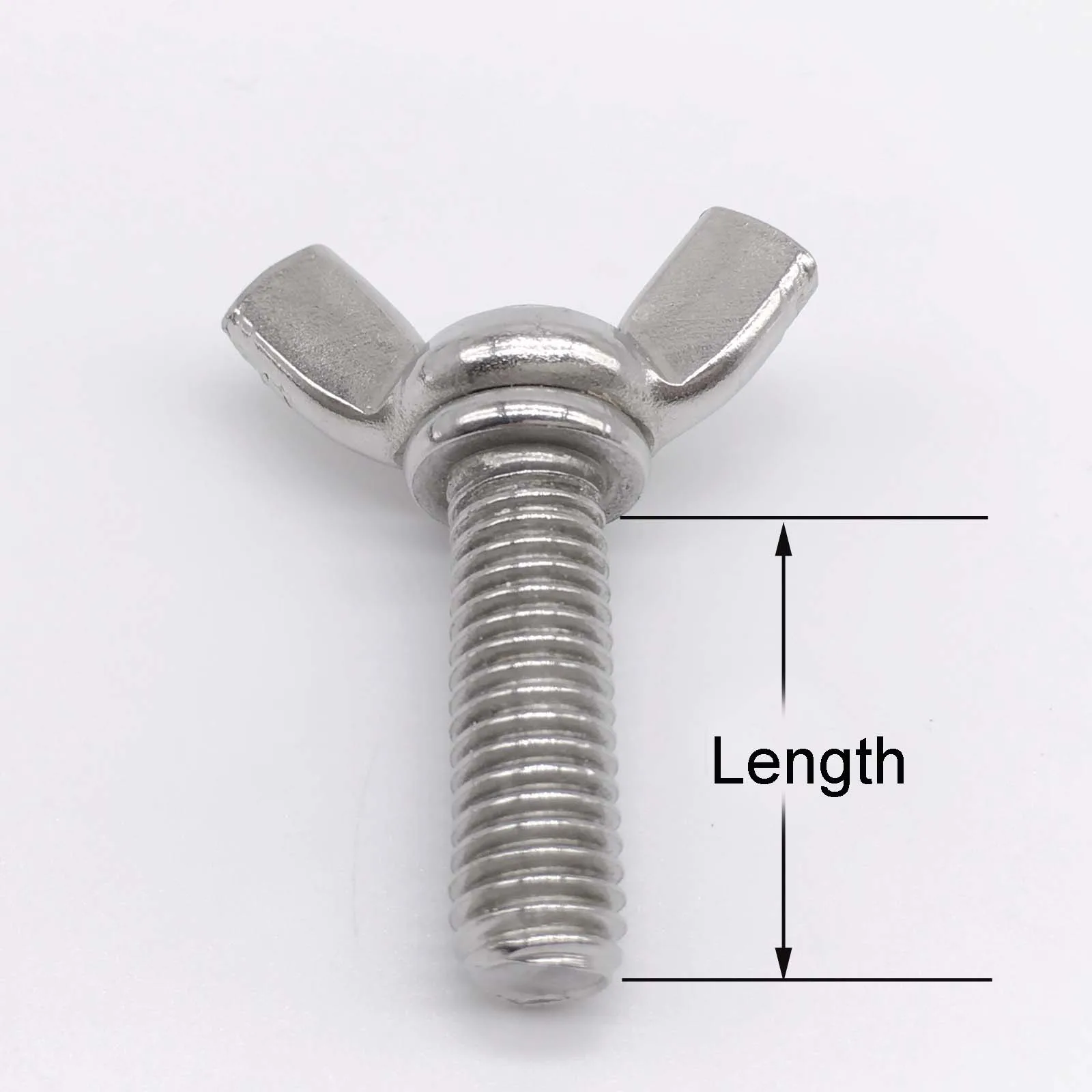 Wkooa M10 Thumb Screws Wing Screws Metric Bolts Stainless Steel Pack 10