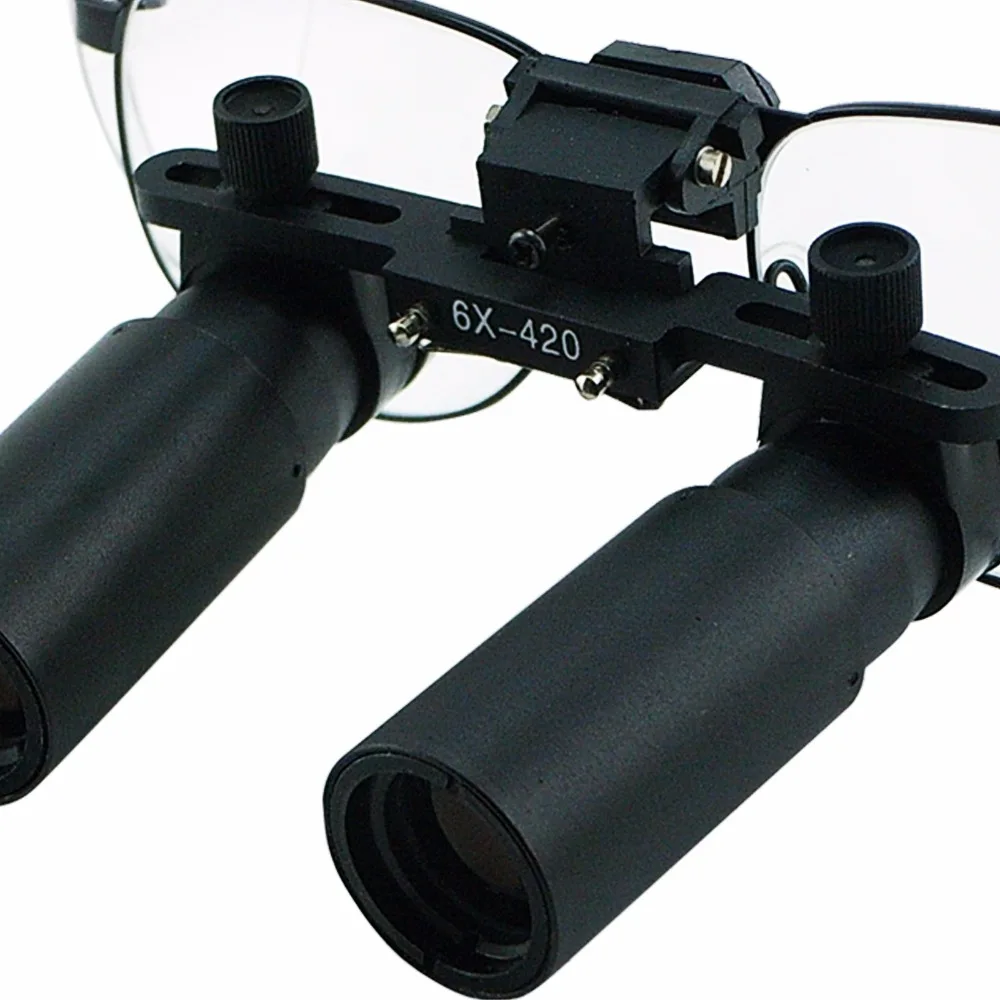 Imagem -04 - Keplerian Estilo Ampliação Binocular Lupas Dentais Quadro Cirúrgico Odontologia Médica 420 mm Distância de Trabalho 6.0x