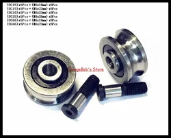 5set/Lot SG15 SG20 SG25 SG66 + M5 M6 M8 Screw Bolts Bearing Steel Pulley Ball Bearings Track Guide Roller Bearing
