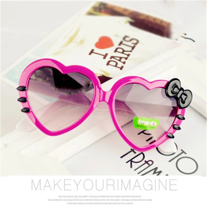 Kids Sunglasses Fashion Heart Shaped Cute Children glassesDesigner Frame Eyewear Baby Girls Sun Glasses lentes de sol oculos