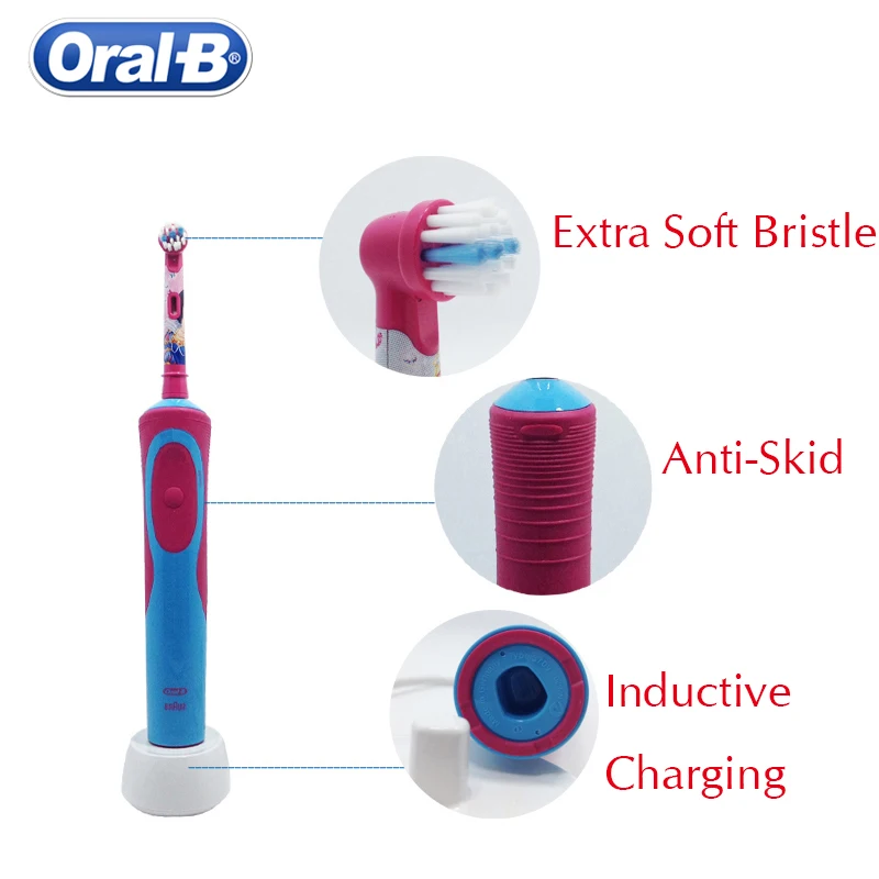 Oral B Children Electric Toothbrush D12513K Soft Bristle Gum Care Deep Clean for Kids Ages 3+