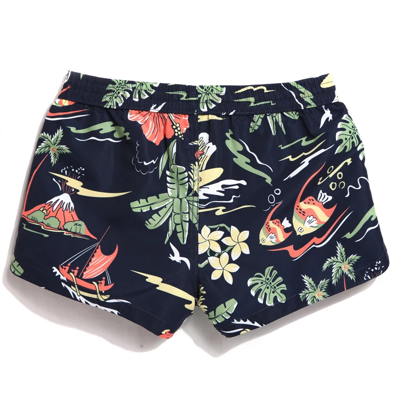 QIKE Lady Casual Shorts Women Coconut print  Shorts Ladies'  shorts Women Shorts Ladies' S Shortslight  Quick Drying Fabric