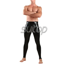 Latex Rubber Leggings trousers For Men