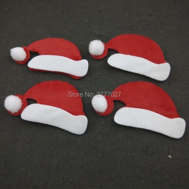 20pcs 10.0CM PB56 Circles Eco-friendly Cute DIY Accessories Jewelry On Wall Decoration Materials With Christmas hat shape