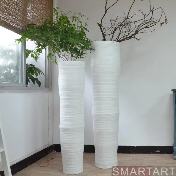 

If the SMARTART glass steel mall model room villa Club Project flower vase floor decoration