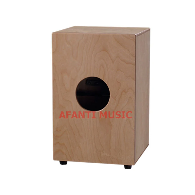 Afanti Music Willow / Birch Wood / Natural Cajon Drum (KHG-220)